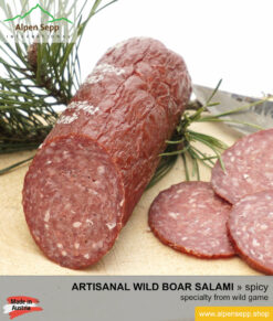 Premium wild boar salami