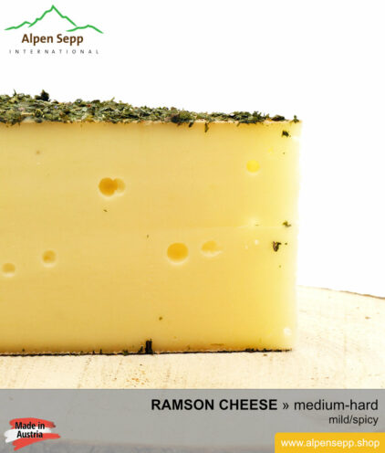 ARTISAN RAMSON CHEESE - MILD/SPICY TASTE - semi hard cheese