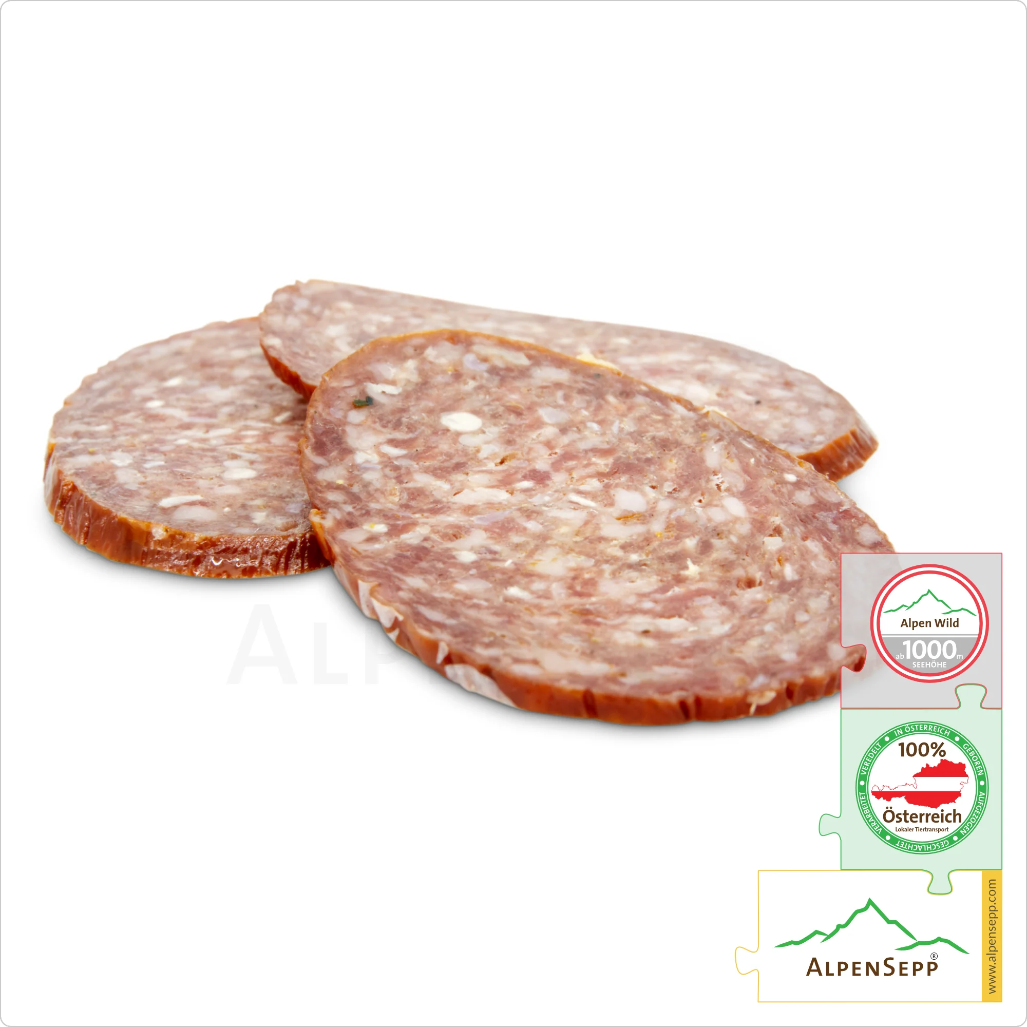 CHAMOIS SALAMI - Game sausage made from chamois | PREMIUM hard sausage from local alpine game chamois | 1 Stick Gamssalami