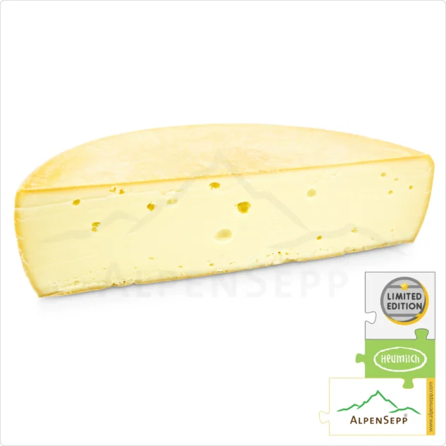 RACLETTE Cheese No.2 – Extra Spicy | Aged 4 months | Austrian Lactose free Cheese wheel for Raclette grill and Raclette oven