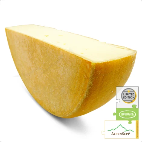 RACLETTE Cheese No.2 – Extra Spicy | Aged 4 months | Austrian Lactose free Cheese wheel for Raclette grill and Raclette oven