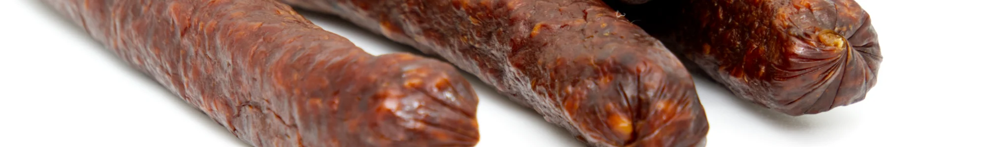 REHBEISSERLE | smoked raw sausage made from venison | PREMIUM sausage from local roe deer | 4 pieces