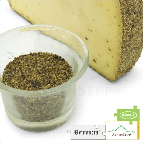 CHEESE REHMOCTA® » Dätta « | Lactose-Free Hay Milk Cheese Variety Refined with STAY SPICED! Spice Blend and Pepper | 100% Exciting Enjoyment Guarantee