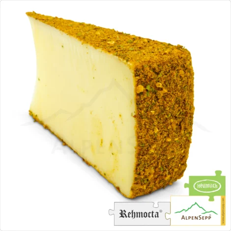 CHEESE REHMOCTA® » Ehni « | Lactose-free hay milk cheese variety with STAY SPICED! spice blend + refined with cardamom & ginger | 100% Great Enjoyment Guarantee