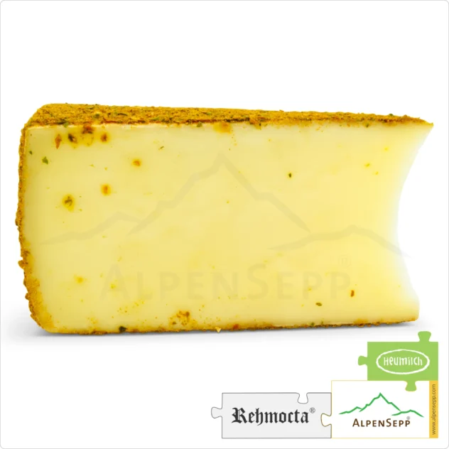 CHEESE REHMOCTA® » Ehni « | Lactose-free hay milk cheese variety with STAY SPICED! spice blend + refined with cardamom & ginger | 100% Great Enjoyment Guarantee