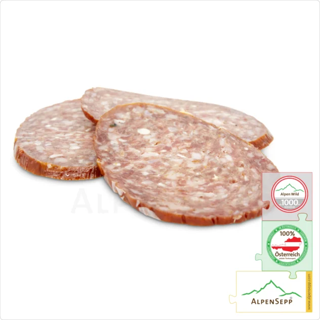 DEER SALAMI – Game salami made from roe deer | Austrian PREMIUM hard sausage from local alpine deer | 1 stick | Rehsalami