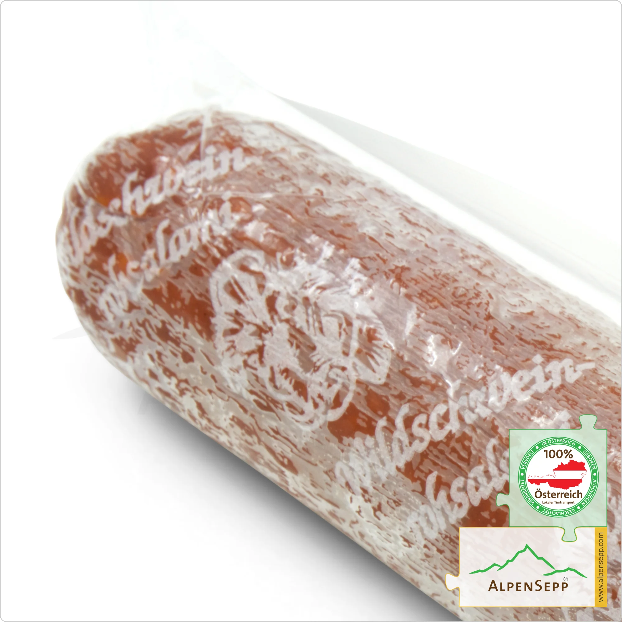 WILD BOAR SALAMI – made from wild boar venison | Austrian PREMIUM hard sausage from local game | 1 stick | Wildschweisalami