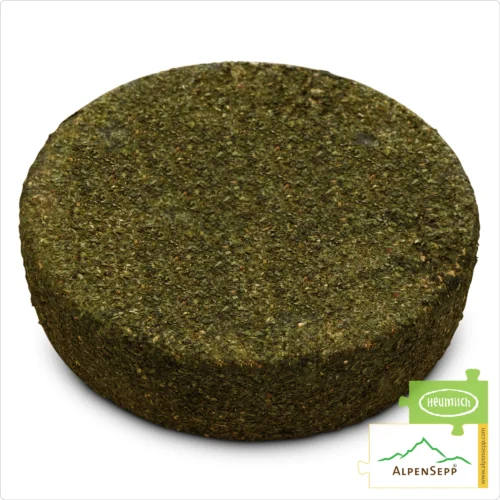 RAMSON - WILD GARLIC CHEESE, Whole Wheel | BÄRLAUCHKÄSE | Austrian Lactose-free semi-hard cheese | 8,1 kg 2 WILD GARLIC CHEESE WHEEL | 100% spicy taste guarantee with a unique wild garlic character | Lactose-free Austrian DELUXE pasture milk cheese, directly from the cheese cellar | Bärlauchkäse