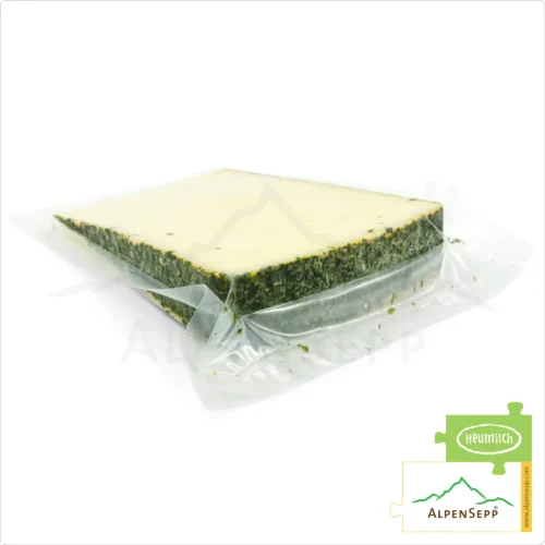 WILD GARLIC CHEESE | BÄRLAUCHKÄSE | 100% spicy taste guarantee with a unique wild garlic character | Lactose-free Austrian DELUXE pasture milk cheese, directly from the cheese cellar 13 WILD GARLIC CHEESE | 100% spicy taste guarantee with a unique wild garlic character | Lactose-free Austrian DELUXE pasture milk cheese, directly from the cheese cellar | Bärlauchkäse