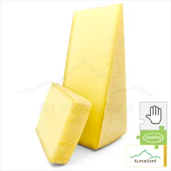 MOUNTAIN CHEESE - ALPINE CHEESE - mild | Aged 4 months | Austrian Lactose-free DELUXE hay-milk hard cheese, straight from the cheese cellar | Mildly aromatic cheese with a flavor guarantee