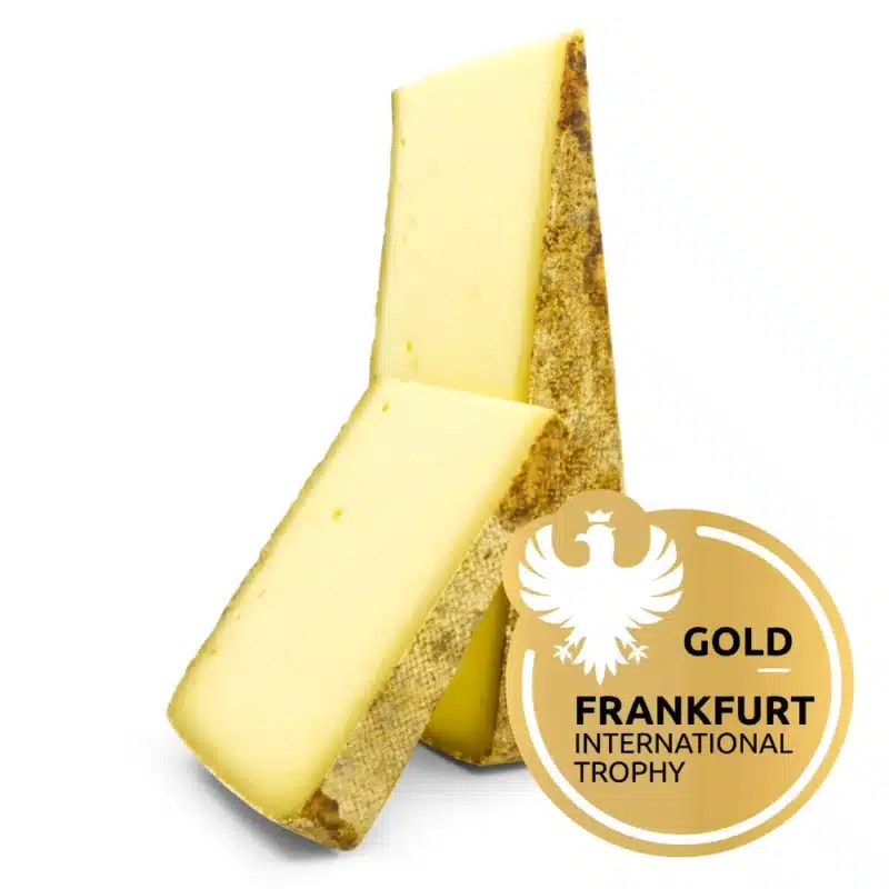 ALPINE CHEESE very tangy | matured for 12 months | lactose-free Austrian PREMIUM hay milk hard cheese straight from the cheese cellar | strong, spicy cheese enjoyment guarantee | Bergkäse 12 Monate. Feedimage.