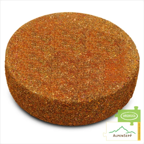 CHILI CHEESE Whole Wheel | CHILIKÄSE Käselaib | Austrian Lactose-free semi-hard cheese | 8,1 kg 2 CHILI CHEESE WHEEL | 100% tangy and spicy taste guarantee with a bold chili character | Lactose-free Austrian DELUXE semi-hard cheese, directly from the cheese cellar
