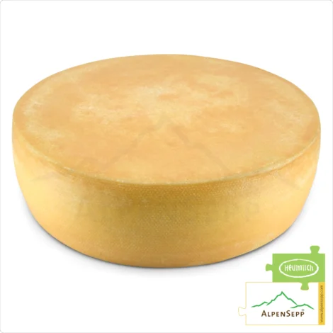 ALPS CHEESE WHEEL, spicy | Lactose-free PREMIUM alpine milk semi-hard cheese directly from the cheese cellar | 100% spicy and savory enjoyment guarantee | Perfect for raclette!