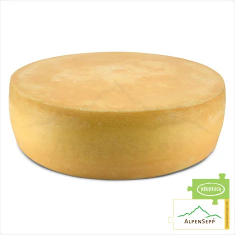 ALPS CHEESE WHEEL, spicy | Lactose-free PREMIUM alpine milk semi-hard cheese directly from the cheese cellar | 100% spicy and savory enjoyment guarantee | Perfect for raclette!