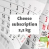 MOUNTAIN CHEESE AND ALPINE CHEESE Subscription - 2,2 kg | Rotating Lactose-Free Cheese Variety | With Flexible Subscription Duration