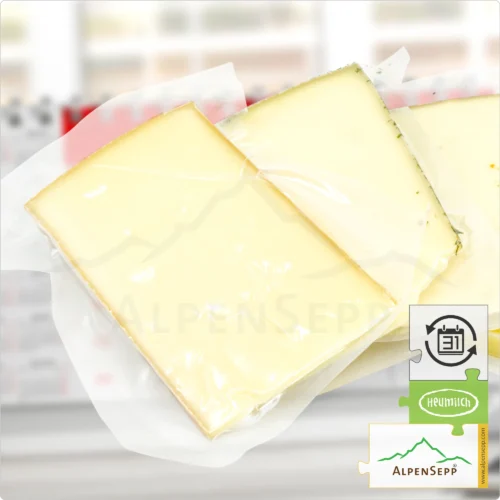 SUBSCRIPTION SEMI-HARD CHEESE - 1 KG | KÄSEABO SCHNITTKÄSE | lactose-free | 5 possible Cheese Varieties | for Alpine Cheese Connoisseurs + Cheese Experts | with Flexible Subscription Duration 6 Cheese subscription semi-hard cheese