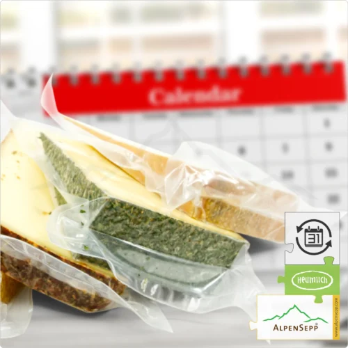SUBSCRIPTION SEMI-HARD CHEESE - 1 KG | KÄSEABO SCHNITTKÄSE | lactose-free | 5 possible Cheese Varieties | for Alpine Cheese Connoisseurs + Cheese Experts | with Flexible Subscription Duration 7 Cheese subscription semi-hard cheese